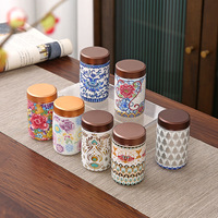 Boîte à thé en céramique émaillée, pot hermétique pour thé aux fleurs et fruits secs, conteneur hermétique, pour la maison et les voyages, portable, pour le stockage des aliments, 70 ml