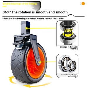 Chariot tout terrain personnalisé chariot de jardin extérieur pliable et réglable pour la plage le pique-nique le <span class=keywords><strong>camping</strong></span> chariot de plage - Product Image 2