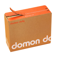 Boîte d'expédition personnalisée en carton ondulé auto-adhésive pour cosmétiques avec bande adhésive à fermeture éclair détachable
