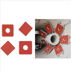 Azulejos de revestimiento de cerámica para sistemas transportadores Instalación soldada resistente a altas temperaturas Protección industrial contra el desgaste - Product Image 1