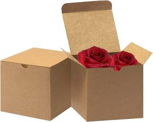 Nâu Hộp Quà Tặng nến trang trí Đảng ủng hộ Quà Tặng Bao bì hộp với nắp cho Diy crafting Kraft hiện tại hộp cho sinh nhật - Product Image 4