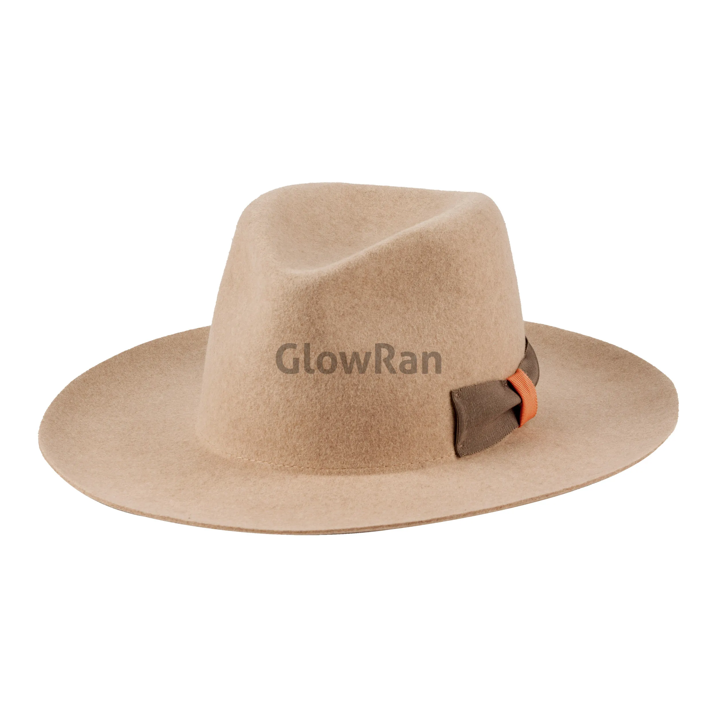 גלורן 100% אוסטרליה צמר רחב שוליים כובעי פדורה גברים לוגו מותאם אישית משלוח מהיר