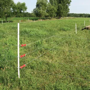 Barrera de protección Animal para jardín, poste de paso para cercado eléctrico temporal, valla de poliester para ganado en granja