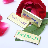 Étiquettes d'emballage personnalisées, résistantes à l'huile, avec logo 3D en relief doré, pour bouteilles de parfum et de vin