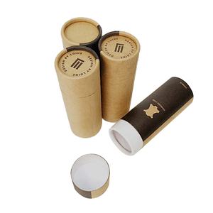 Emballage en tube de papier kraft en matériaux recyclés biodégradables personnalisés pour les épices, le sel, le parfum, les bougies, les bâtonnets d'encens - Product Image 3