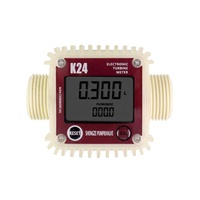 Medidor de Flujo de Turbina para Urea, Metanol, Diésel y Gasolina, Medidor de Flujo Electrónico con Pantalla Digital K24 y Batería de 2.3-3.3V
