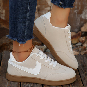 <span class=keywords><strong>Sneakers</strong></span> da <span class=keywords><strong>Donna</strong></span> Trendy <span class=keywords><strong>Azzurre</strong></span> 2025 - Design Retrò Patchwork, Scarpe Casual Comode per Uso Quotidiano - Product Image 6