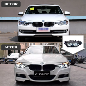 Fari Bicolore TYPY per <span class=keywords><strong>BMW</strong></span> Serie 3 <span class=keywords><strong>F30</strong></span> F35 F80 2013-2018, Fari <span class=keywords><strong>LED</strong></span> Plug and Play, Luci Anteriori, Accessori Auto - Product Image 2