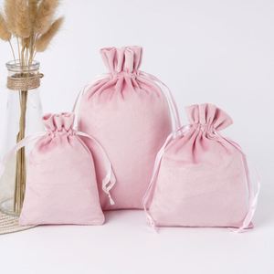 Hot Selling Hair Wig Extension Satin <b>Drawstring</b> <b>Pouches</b> Customizable Luxury Jewelry Dust Gift Makeup Cosmetic Packaging Bag - Product Image 2