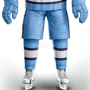 Venta al por mayor uniformes de hockey sobre hielo de poliéster 100% transpirables de secado rápido unisex diseño personalizado nombre del equipo Impresión digital OEM personalizado - Product Image 5