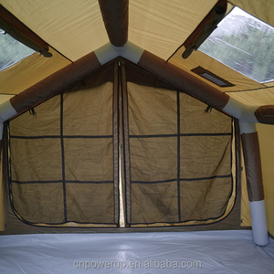 工場直販格安 大型8平方メートル ポータブル屋外キャンプ用防水420Dオックスフォード生地PVCエアコラム四季対応ファミリーテント - Product Image 3