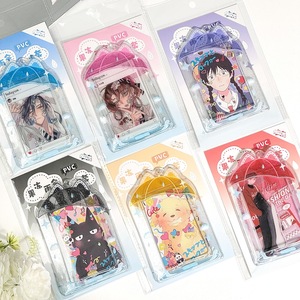 Bolsa de PVC transparente con cremallera para fotos de ídolos, tarjetas coleccionables, dibujos animados y animación, con purpurina, estilo caramelo, para colgar. - Product Image 3