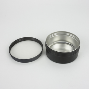 150กรัม150มิลลิลิตรที่ว่างเปล่าแมตต์สีดำกระป๋องเครื่องสำอางครีมขวดอลูมิเนียมกล่องดีบุก - Product Image 1