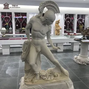 Ukuran hidup patung Yunani batu alam marmer kuno patung tokoh klasik