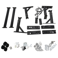 Support de barres de toit en aluminium réglable en hauteur et en largeur pour pick-up BYD Shark Great Wall POER, fixation universelle sans perçage