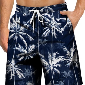 Pantalones Cortos de Playa Hawaianos Personalizados en 3D con Muestra Gratuita para Hombre, Pantalones Cortos Tropicales Informales Ligeros con Cordón Ajustable de Secado Rápido para Vacaciones con Bolsillos - Product Image 5