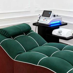 Lit de beauté pliable à compression sous vide, lit de traitement des cils et du visage, lit de <span class=keywords><strong>SPA</strong></span> portable inclinable pour salon et domicile - Product Image 5