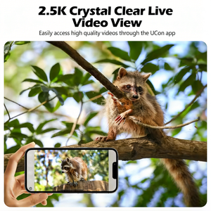 Cámara de Vigilancia para Exteriores con Energía Solar, Impermeable, WiFi, 3MP4MP, para Monitoreo de Fauna Silvestre, Caza, Exploración, con Infrarrojos - Product Image 4
