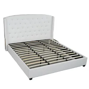 Marco de cama de plataforma Universal, supercama individual, tapicería