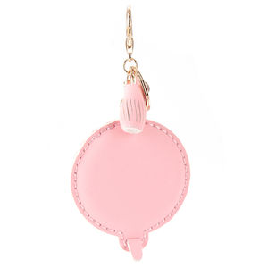 Nouveau brillant rose PU porte-clés mini miroir logo personnalisé vente d'usine mignon cadeau <span class=keywords><strong>pas</strong></span> <span class=keywords><strong>cher</strong></span> - Product Image 3