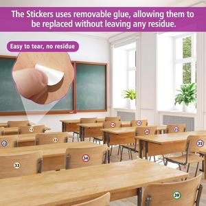 Etiquetas numeradas 1-40 <span class=keywords><strong>con</strong></span> puntos, impermeables/resistentes al aceite/resistentes a desgarros, etiquetas numeradas extraíbles, adecuadas para cajas de almacenamiento - Product Image 4