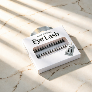 Cils artificiels n° 11 ensembles de faux cils noirs partiaux pour maquillage quotidien, tous types de peau - Product Image 1