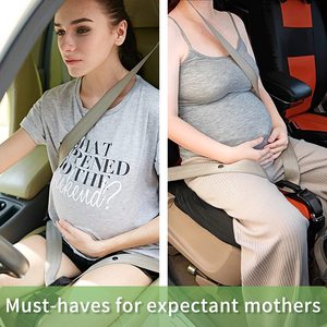 Ceinture de sécurité réglable pour femme enceinte avec harnais 3 points et fermoir métallique pour un confort maternel - Product Image 3