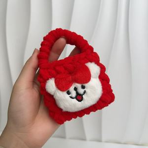 เคสหูฟังโครเชต์น่ารักแบบมินิสั่งทำได้ ขายส่ง กระเป๋าเก็บหูฟังถักไหมพรมทำมือ - Product Image 2