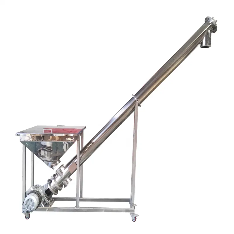 Dzjx Industriële Easy Clean Hellende Type Auger Transportband Voor Granule Food Powder Xxtx U Buis Vorm Slib Buis Schroef Transportband