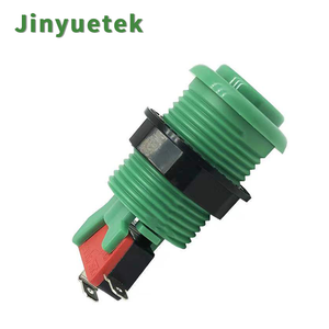 Bouton poussoir momentané en plastique de style américain de 33 mm, personnalisé par l'usine JY, en anglais, pour pièces de machine d'arcade - Product Image 6