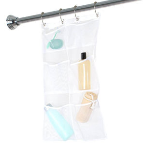 Bolsa de almacenamiento de malla para colgar en el baño, organizador de ducha multiusos de tamaño mediano para artículos de tocador y accesorios de baño - Product Image 5