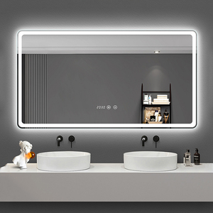 Gương Led Thông Minh Gắn Tường Phòng Tắm Hiện Đại Với Màn Hình Hiển Thị Thời Gian - Product Image 4