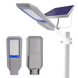 HESHI lampu jalan LED luar ruangan, lampu jalan tenaga surya semua dalam satu LED Modern Lumen tinggi tahan air aluminium terintegrasi 50W 100W 200W