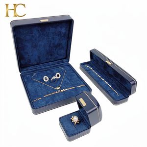 Branded Jewelry Set <b>Box</b> Custom PU Leather Jewelry <b>Box</b> for Gift Packaging EVA Insert Embossing Logo Factory Directly Supply - Product Image 4