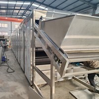 TEK Fabrieks Prijs Continue Banddroger 3 Lagen Continue Droger voor Fruit Deshidratador De Frutas De Cinta De Malla