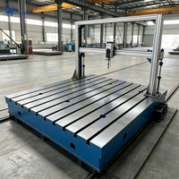 Plateforme modulaire en fonte anti-déformation certifiée CE avec rainures en T, grande table sur mesure pour machine de mesure optique