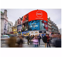 Easy Installation Full Color P5 P10 HD 1080P Outdoor LED Billboard Display with Floor Stand Mount IP65 Waterproof