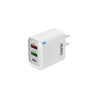 Chargeur mural multi-ports rapide 2.4A PD USB Type-C EU/US avec prise en charge des écouteurs