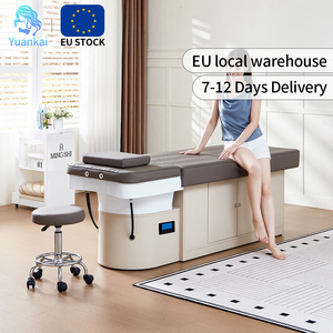 Sillón de Lavacabezas de Cerámica de Lujo Moderno 2026 Nuevo para Salón, con Cama de Spa para Masaje Tailandés y Gabinete de Almacenamiento - Envío desde Almacén de la UE - Product Image 1