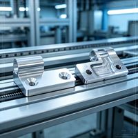 Connecteur de fixation industriel de précision en alliage d'aluminium usiné CNC sur mesure avec trou et caractéristique cylindrique