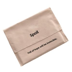 Pochette à bijoux en toile biologique blanche réutilisable de luxe, sac enveloppe en coton anti-poussière avec logo personnalisé pour emballage cadeau, logo personnalisable - Product Image 5