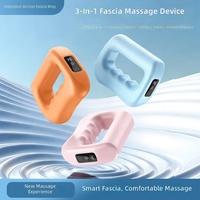 Ceinture de massage fasciale compacte électrique pour le cou et les épaules avec affichage numérique LED intelligent et cinq niveaux d'intensité de massage