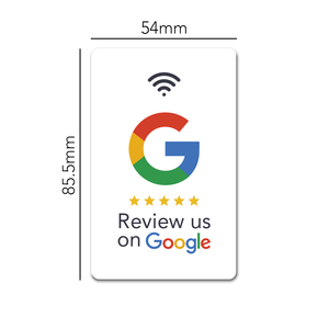 Carte NFC Google en PVC RFID réutilisable 13,56 MHz pour avis clients – Carte de visite Google NFC pour avis clients - Product Image 3