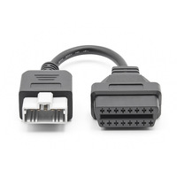 5Pin OBD1 to OBD2 obdii 16Pin Female Connector Cable Diagnostic Tool 12-24V