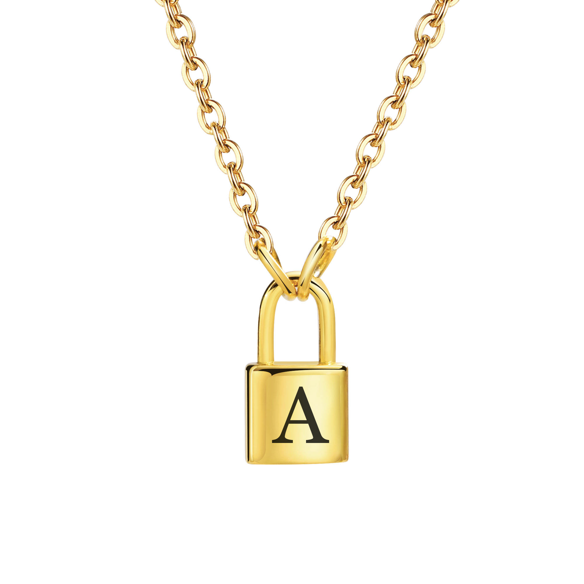 Gold Necklace Stainless Steel Initial Necklace Wholesale Wholesale