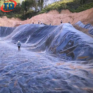 แผ่นกันน้ำรั่วซึม HDPE Geomembrane หนา 1 มม. 1.5 มม. 2 มม. สำหรับการเพาะเลี้ยงอะโซลลา แผ่นรองบ่อพับได้ 45mil 60mil ราคา Geomembrana - Product Image 3