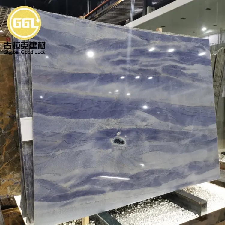 Royal blue marmer, exotische blauw marmer onyx big slab