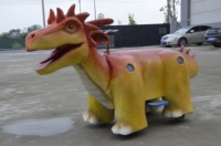 Trottinette électrique animatronique personnalisée à monnayeur pour enfants, modèle dinosaure, pour centre commercial
