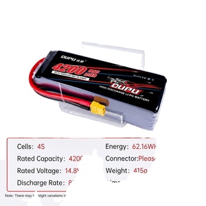 Batería LiPo RC de Fábrica 2S 3S 4S 6S 2200 3500 4200 5200 6200mAh 60C 7.4V 11.1V 14.8V <span class=keywords><strong>para</strong></span> Avión RC, Coche y Dron - Product Image 6