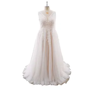 Blush Plus Size Lace Top Tulle Skirt A Line lahenga kaftan punjabi jutti robe soiree femmefor Wedding Dress